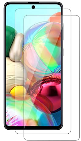 2x Samsung Galaxy A71 Panzer Schutz Glas Displayschutz Tempered 9H Härte Glas Folie Schutzglas