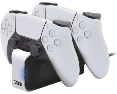 Hori - Base di ricarica doppia per controller wireless DualSense (PS5/PS4/PC)