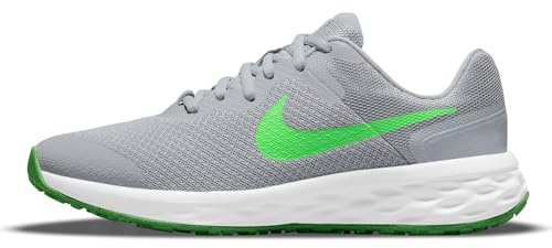 Nike Revolution 6 Schuhe Lt Smoke Grey/Green Strike-Dk 21