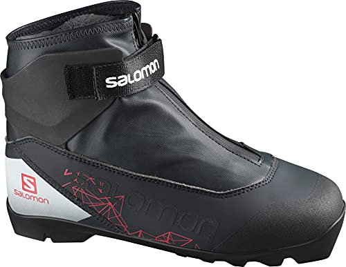 Salomon Vitane Plus Prolink Womens XC Ski Boots Ebony/Red/White 8.5 (25.5)