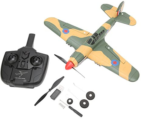 Nimomo XK A220 RC Avion, Quatre Canaux P40 Fighter Aircraft Télécommande RC Avion Modèle pour Débutants Adultes Enfants