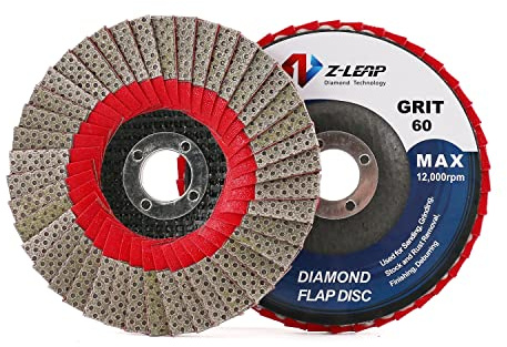 4Inch 60 Grit Grinding Wheels 100mm Flap Sanding Abrasive Disc for Angle Grinder Diamond Sanding Pad with 5/8 Arbor