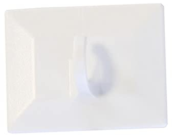GARDINIA Crochets Adhésifs pour Store Bambou, Store bateau et décoration, 2 pièces, Plastique, Blanc