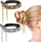 WLLHYF 2 Stück Haarknoten Clip Quaste Pferdeschwanz Haarspangen Strass Dutt Cover Glitter Claw Buns Birds Nest Hair Clips Vintage Hairpin Buckles Haarstyling Zubehör für Frauen Braut Hochzeit