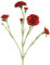 mucplants Künstlicher Nelkenstecker Rot Höhe ca. 62cm Nelke Seidenblumen Kunstblumen künstliche Blumen