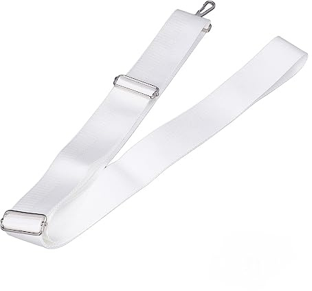 CHICIRIS Correa Central de Red de Tenis Duradera, Correas de Red de Tenis de Altura Ajustable Hebilla de Acero Inoxidable Blanca para Equipo de Tenis