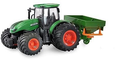 Amewi 22639 RC-Traktor mit Düngerstreuer, Sound & Licht, 1:24 RTR grün