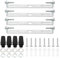 PATIKIL 110mm Lampenhalterung Decke Kit 4 Set Deckenhalterung Lampe Stahl Querleiste für Haus Büro Hängeleuchte Wand mit Schraube Unterlegscheibe Mutter