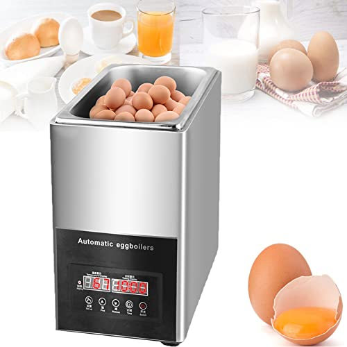 JINGEDD Egg Boiler Cooker,Commercial Egg Boiler Machine 800w Temperature Control Range 30~90 ° C Commercial Hot Spring Egg Cooker,50 Egg Capacity Automatic Restaurant Egg Boiler Steamer,110v