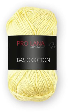 Pro Lana Basic Cotton ca. 125 m 50 g (0021 - Pastellgelb)