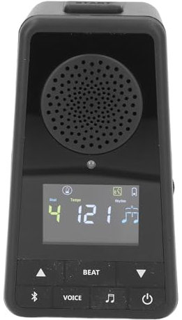 Elektronisches Metronom, Tragbares Digitales Bluetooth-Lautsprecher-Metronom mit LCD-Display, Kabelloser Lautsprecher-Beats-Mixer, Wiederaufladbares Universal-Metronom für Klavier