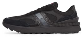 Tommy Jeans Herren TJM Technical Runner ESS Em0Em01537 Low Top, Black (Black), 42 EU