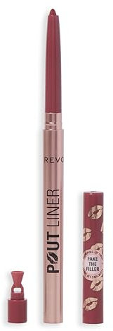 Revolution Beauty, Pout Bomb Plumping Lipliner, Langanhaltend, Formend mit Hyaluronsäure & Vitamin E, Vegan & Ohne Tierversuche, Warmer Pfirsich Melba