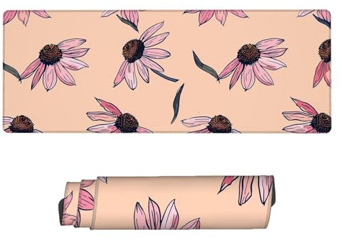 Tapis de Souris XXL Moderne, 800 x 400 x 3 mm Tapis de Souris Usine, Sous-Main Bureau avec Bords Surpiqués Grand Tapis Souris, Base en Caoutchouc Antidérapante, pour Gamer, PC, Ordinateur Portable V-9