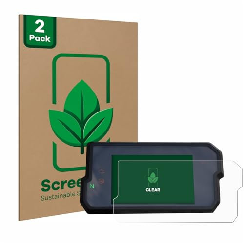 ScreenLeaf (2 Stück Schutzfolie für KTM 125/390 Duke 2017+ [nachhaltiger Displayschutz, Folie, transparent, kratzfest]