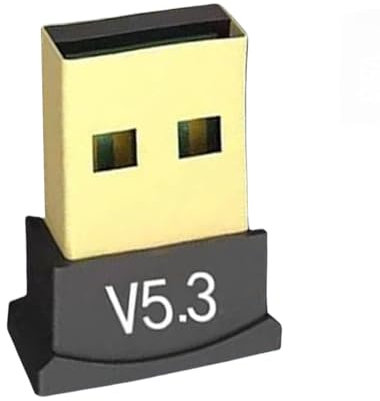 tiyiyok Dongle Bluetooth 5.3, Clé Bluetooth PC Universelle avec Faible Latence pour Casques, Souris, Clavier, Imprimante, Compatible avec la Plupart des logiciels