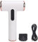 Vocdikficy Secador de Pelo Inalámbrico de 3 Velocidades y 3 Temperaturas, Recargable por USB, Portátil, Pequeño, con Pantalla Digital para Dormitorios y Campamentos
