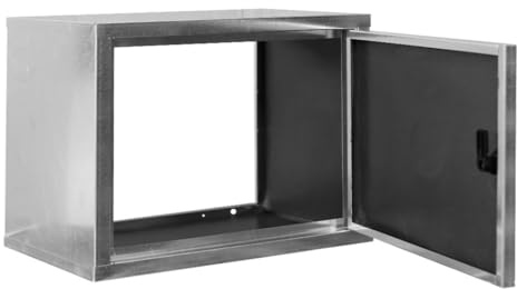 Cassetta Coibentata per Contatore Acqua in Lamiera Zincata – Spessore 6/10 – Dimensioni 50x60x25cm – Dotata di chiave