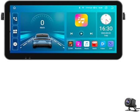 LiteGauge Android 15 Autoradio für B-MW E46 1999–2005 mit kabellosem CarPlay Android Auto 10,33-Zoll Touchscreen GPS Navigation WLAN Bluetooth 5.0 FM/RDS und Rückfahrkamera(Color:8 CORE 8+256G)