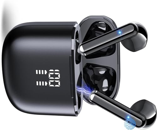 Auricolari di traduzione vocale AI, 3 in 1 traduttore in tempo reale Earbuds Bluetooth 5.4, supporta 165 lingue auricolari con ENC Nero