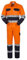 Rossini Trading A4013021XL Tuta Lucentex Bicolore, Arancione/Blu, XL