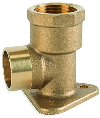Flowflex P803WPEF.2 End Feed Wall Plate Elbow, 15 mm x 1/2-Inch, Set of 10 Pieces