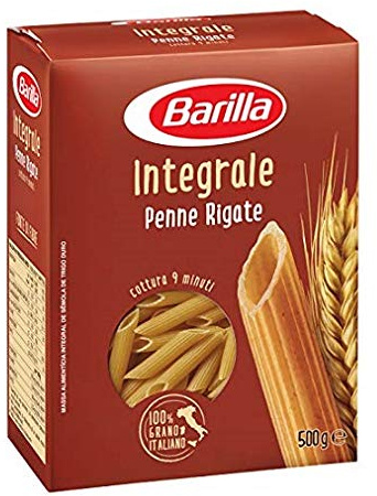 Pasta Barilla Penne rigate integrali wholemeal Italian Pasta 500 g
