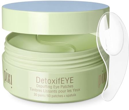 Pixi DetoxifEYE - Patch per occhi, per sgonfiare le borse, 60 pezzi, idratanti, lenitive e nutrienti