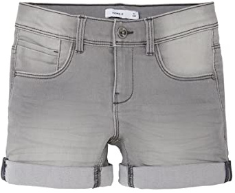 Name IT Damen Shorts Nkfsalli Slim DNM Shorts 5221-ta Noos