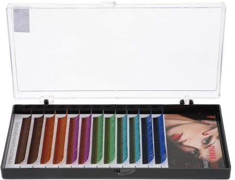 Lurrose 1 Schachtel Pfropfen Von Falschen Wimpern Wimpernverlängerungen Farbige Falsche Wimpern Farbige Wimpernverlängerung Gefälschte Wimpern Ballaststoff Farbiges Fell Fülle