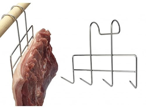 Räucherhaken x 5 Stk für Speck, Schinken, Würste und Fisch | Fleischhaken | Raucherhaken