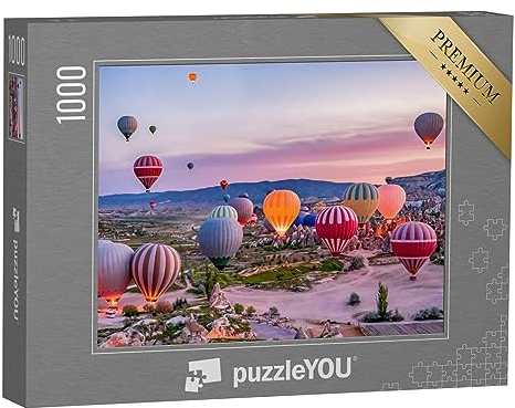 puzzleYOU: Puzzle 1000 Teile „Heißluftballons im Goreme-Nationalpark, Kappadokien“ – aus der Puzzle-Kollektion Türkei, Aus Aller Welt