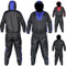 AQF Tuta Felpata Uomo Tuta da Sauna Dimagrire Velocemente Sauna Suit Tuta Sauna Dimagrante Donna E Uomini Per Palestra E Jogging Ecc (Blu, 3XL)