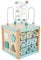 Bieco Motorikwürfel XXL Scandi-Chic | Motorikspielzeug ab 1 Jahr | Activity Center Baby Spielzeug 1 Jahr | Holz motorikschleife ab 1 Jahr Baby