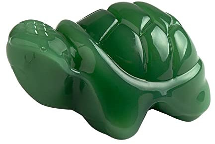 Omm for you Krafttiere | Schildkröte (Weisheit, Harmonie und Schutz) oder Elefant (Kraft, Glück und Geduld) | Wegbegleiter und Glücksbringer aus Glas | mit Organza-Beutelchen