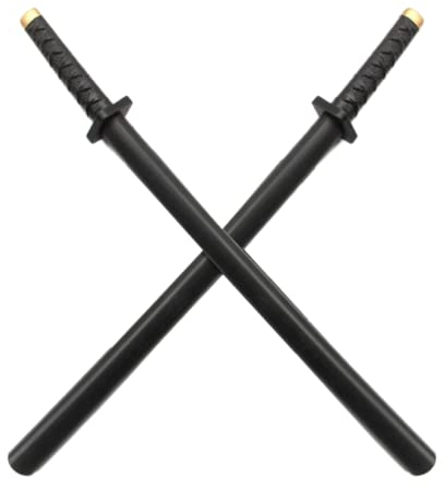 damdos Puntello per Halloween, 2 pezzi, spada per cosplay anime, Kataiana Sword Dead Samuroai Ninja, cosplay, spade, regali di compleanno (2 pezzi)