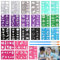 Glitzer Tattoo Schablonen Kinder 204 Glitzer Tattoo Set Kinder Kinderschminken Vorlagen Schminkschablonen mit 3 Schminkstiften für Kinderschminke Partys Fasching Geburtstage Weihnachten Party