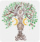 FINGERINSPIRE Baum des Lebens Schablonen 30x30cm Mond Stern Farbe Schablone Wiederverwendbar Menschliche Form Baum Zeichnung Schablonen DIY Kunst Handwerk Schablone für Holz Zeichen, Fliesen