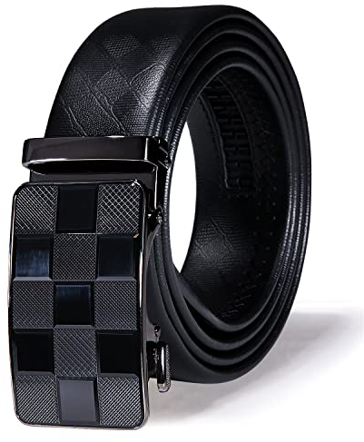 Barry.Wang Business Gürtel für Herren Echtleder gürtel mit automatischem Schnallen mode-Geschenkset für Herren