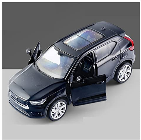LANUVA 1/32 Für Volvo XC40 Erwachsene Sammlerstücke Hohe Simulation Metalldruckguss Geländewagenmodell (Color : Schwarz.)