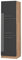 Vicco Herdumbauschrank Fame-Line, Anthrazit Hochglanz/Goldkraft Eiche, 60 cm