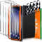 IMBZBK [4+4 Piezas Protector de Pantalla Samsung Galaxy S23 Accesorios 4 Piezas HD Cristal Templado 4 Piezas Protector de Lente de cámara Funda Amistoso Marco de montaje