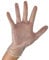 Show-me SafeHealth Clear Strong Flexible Powder Free Vinyl Gloves (Large, 100 Count) - Safe Latex Free, Ambidextrous Multi-Purpose Gloves-Pull On Disposable Gloves for Either Hand