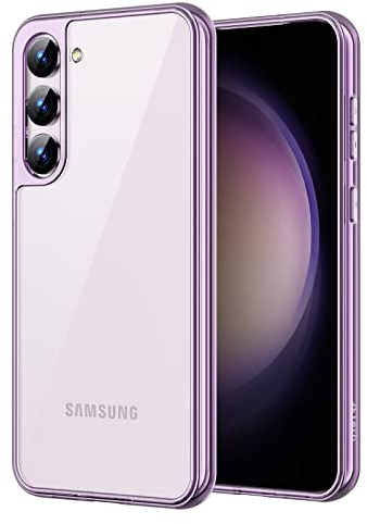 JETech Cover per Samsung Galaxy S23 5G 6,1 Pollici, Anti Ingiallimento Protezione Custodia con Antiurto, Anti-Graffio e Retro Rigida in PC (Viola)