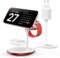 3 in 1 Induktive Ladestation für mehrere Geräte,Kabellos Ladestation,15W Wireless Charger Kompatibel mit Mag Safe Ladegerät für iPhone 15 14 13 12 Pro Max/Plus/Pro,iWatch Ultra/8/7/SE,AirPods Red