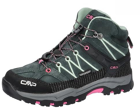 CMP Unisex Kinder Kids Rigel Mid Trekking Shoes Wp Wanderschuhe, Lake Gloss, 36 EU