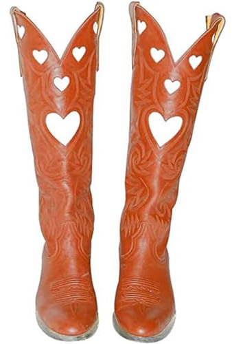 MJGkhiy Stivali Donna Gambale Curvy Cowboy Boots Vintage Stringati Stivali Cerniera Scarpe Stivaletti Texani Comode Stivali Equitazione Anfibi Tronchetti Stivaletti Camperos Texani Alti Pelle