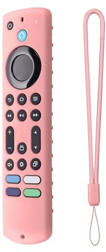 Silicone Case For Firestick 4K Tv Stick Max 2023 Remote Control, Stylish Anti-Slip And Unbreakable Cover For Fire Tv Stick 4K Max 2023 Shockproof Protective Cases,Pink,Case For Fire Tv Stick 4K Max R