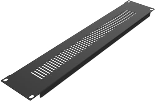 Audibax Pro Rack Panel Vent 2U Panel de Ventilación para Rack