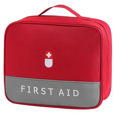 XINGSUI 1 Teiliges Erste Hilfe Set,Wasserdicht Verbandskasten,Tragbar leer Erste-Hilfe-Koffer,Ideal für Familie,Camping und,Outdoor(Rot)